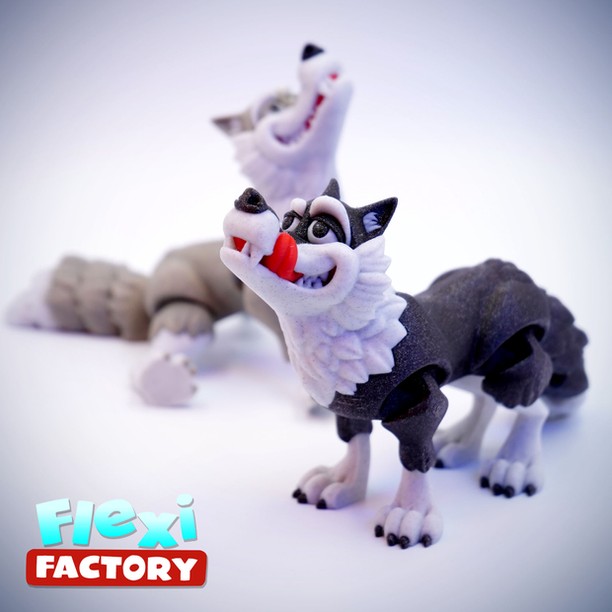 狼-3D合纵社-3D打印模型STL格式3mf格式免费下载！