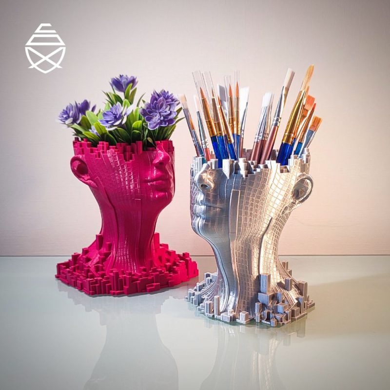 艺术花盆、笔筒-3D合纵社-3D打印模型STL格式3mf格式免费下载！