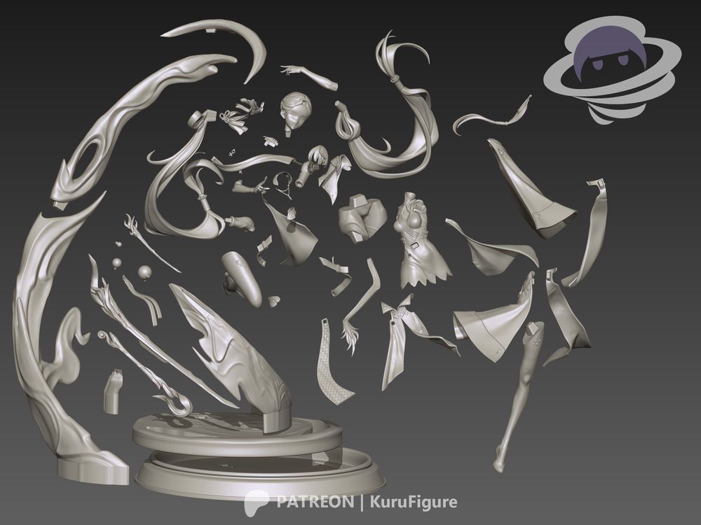 图片[3]-【鸣潮】今汐-3D合纵社-3D打印模型STL格式3mf格式免费下载！