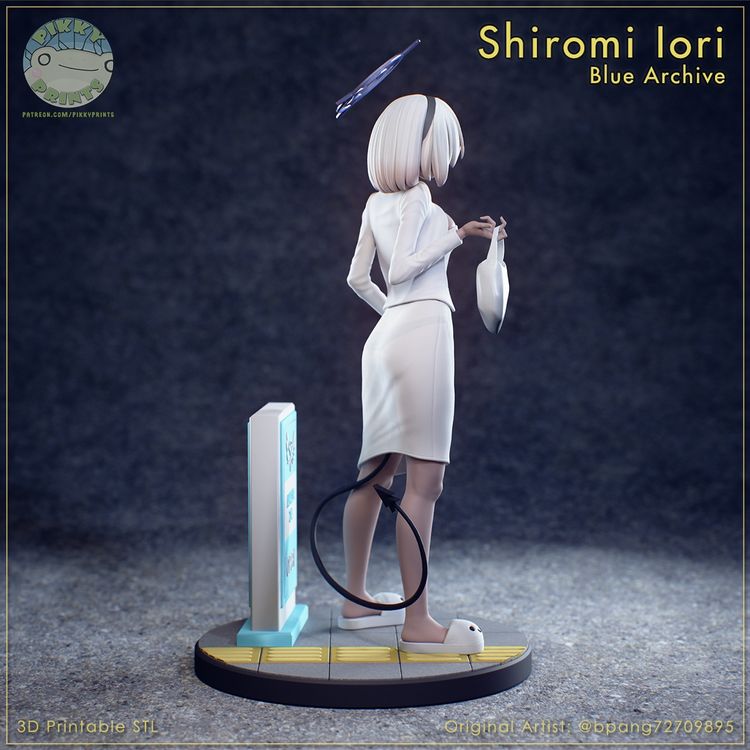 图片[3]-【蔚蓝档案】银镜伊织-3D合纵社-3D打印模型STL格式3mf格式免费下载！
