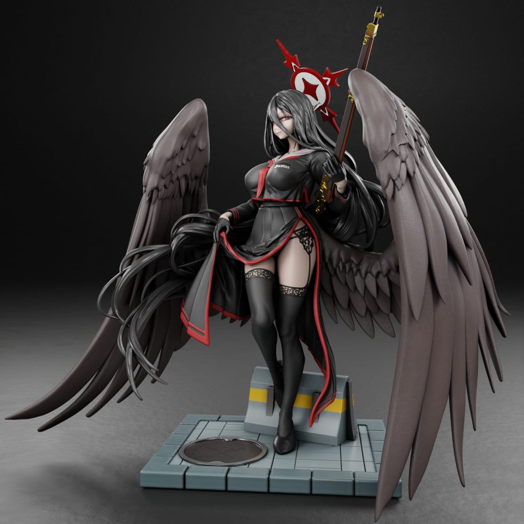 图片[4]-【蔚蓝档案】羽川莲见-3D合纵社-3D打印模型STL格式3mf格式免费下载！