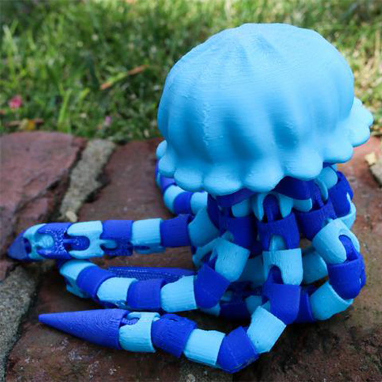 水母-3D合纵社-3D打印模型STL格式3mf格式免费下载！