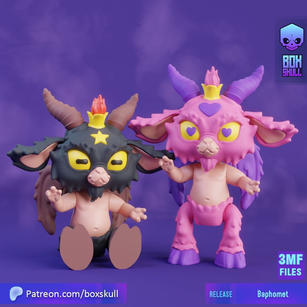 图片[4]-巴特风山羊-3D合纵社-3D打印模型STL格式3mf格式免费下载！