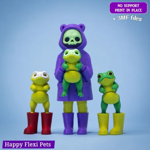 格林青蛙-3D合纵社-3D打印模型STL格式3mf格式免费下载！