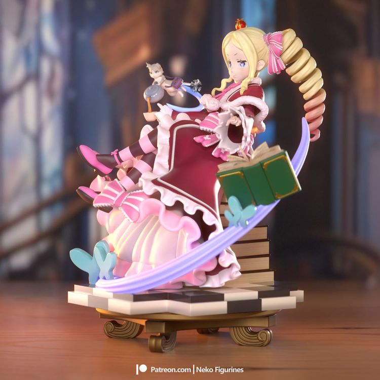 图片[2]-【Re从零开始的异世界生活】碧翠丝-3D合纵社-3D打印模型STL格式3mf格式免费下载！