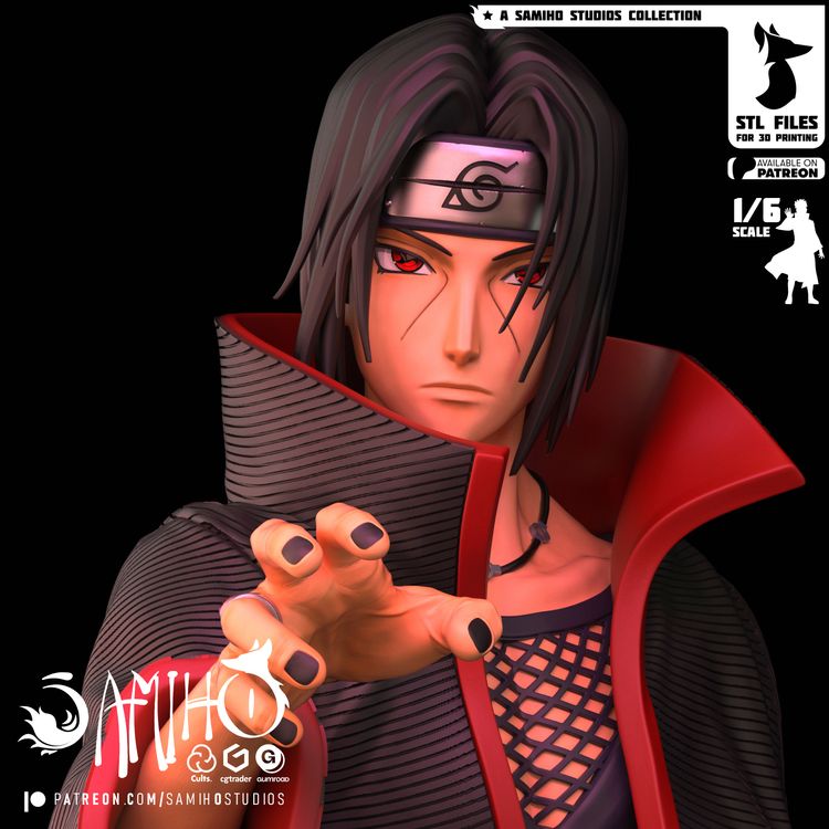 图片[2]-【火影忍者】宇智波鼬-3D合纵社-3D打印模型STL格式3mf格式免费下载！