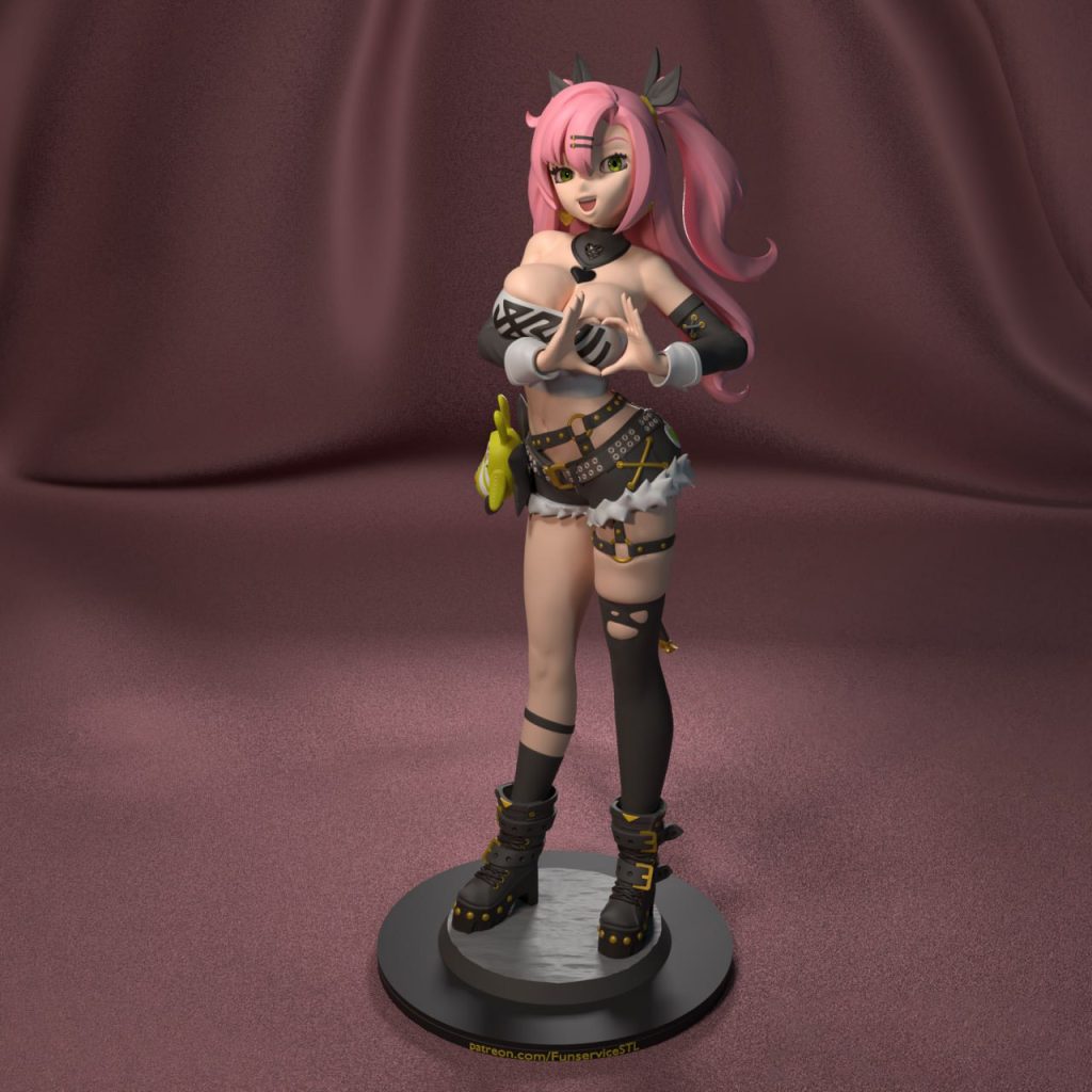 【绝区零】比愛心的妮可-3D合纵社-3D打印模型STL格式3mf格式免费下载！