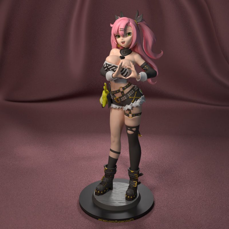 【绝区零】比愛心的妮可-3D合纵社-3D打印模型STL格式3mf格式免费下载！