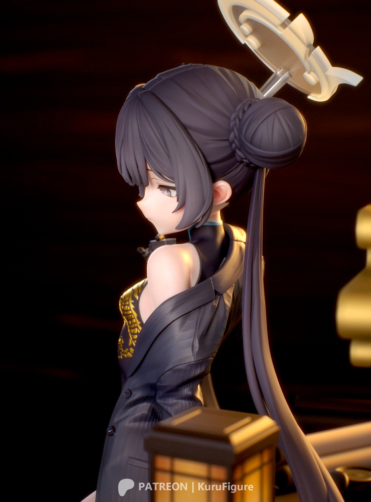 图片[3]-【蔚蓝档案】龙华妃咲-3D合纵社-3D打印模型STL格式3mf格式免费下载！