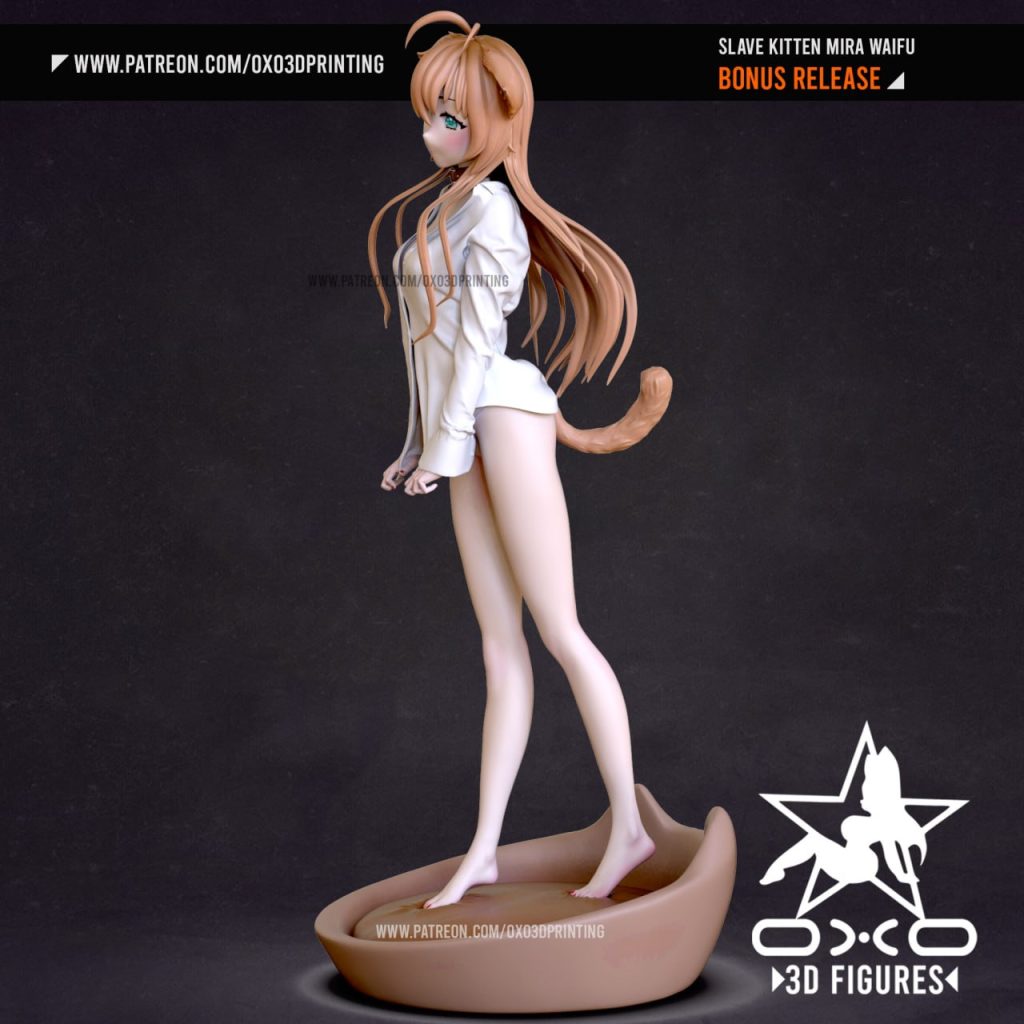 图片[3]-【我家猫猫是可爱的女孩子】黄豆粉-3D合纵社-3D打印模型STL格式3mf格式免费下载！