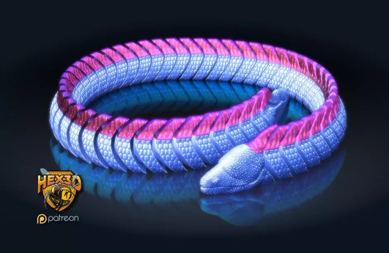 海鳗-3D合纵社-3D打印模型STL格式3mf格式免费下载！