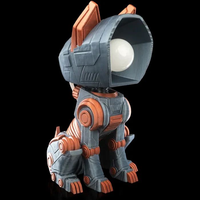 机甲狗台灯-3D合纵社-3D打印模型STL格式3mf格式免费下载！