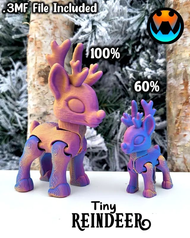 图片[3]-小小驯鹿-3D合纵社-3D打印模型STL格式3mf格式免费下载！