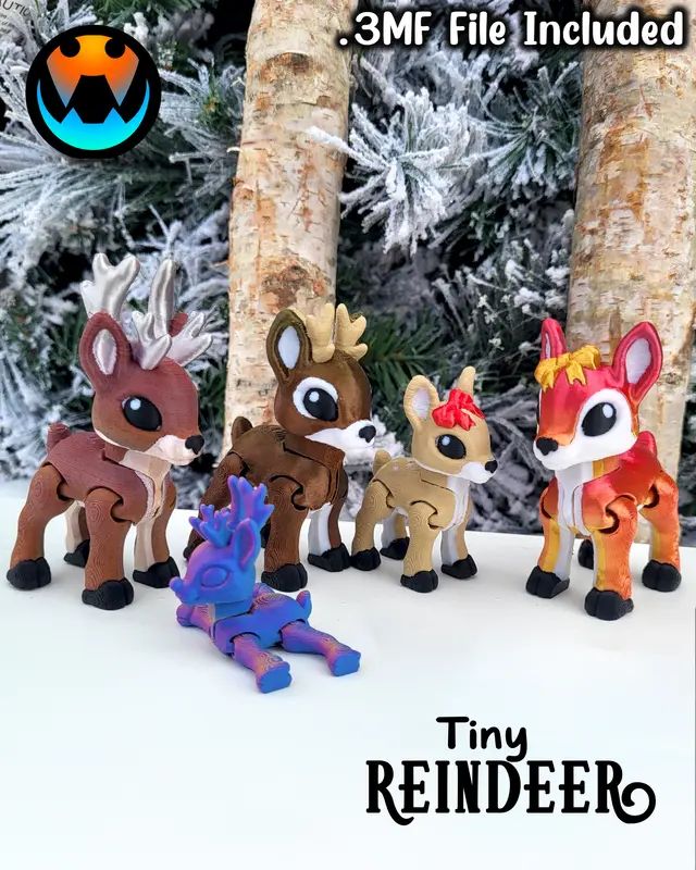 图片[2]-小小驯鹿-3D合纵社-3D打印模型STL格式3mf格式免费下载！