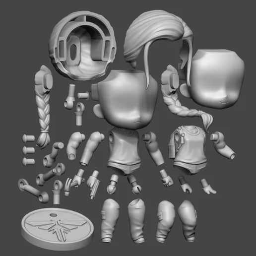 图片[2]-【最后生还者2】艾比-3D合纵社-3D打印模型STL格式3mf格式免费下载！