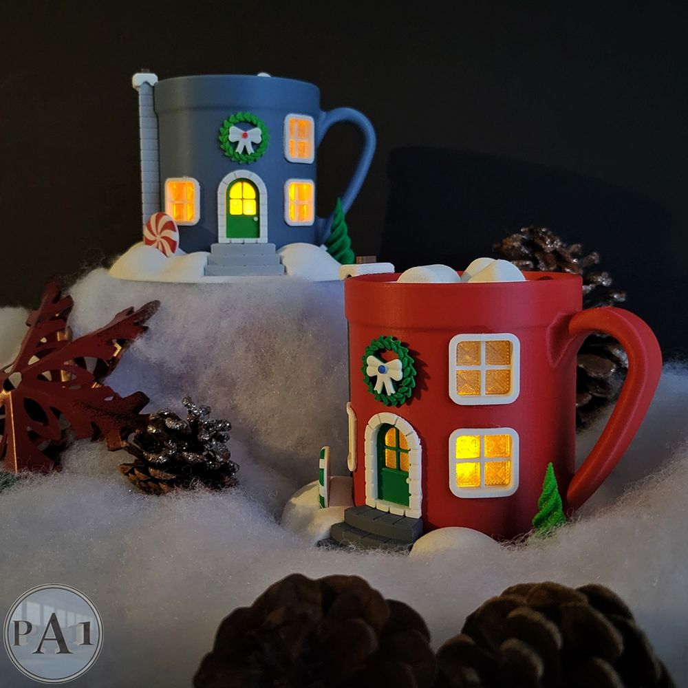 巧克力杯屋-3D合纵社-3D打印模型STL格式3mf格式免费下载！