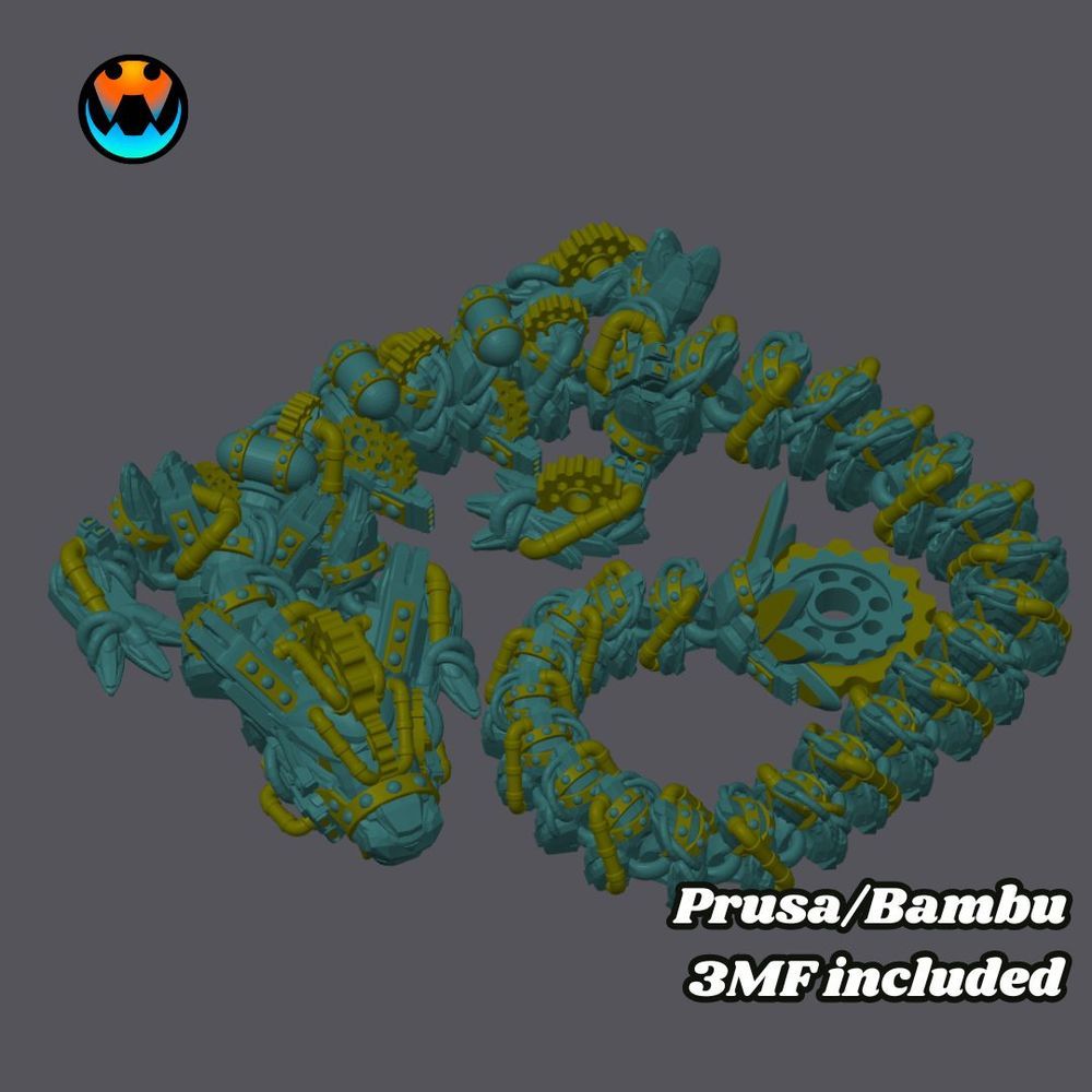 图片[2]-蒸汽朋克龙-3D合纵社-3D打印模型STL格式3mf格式免费下载！