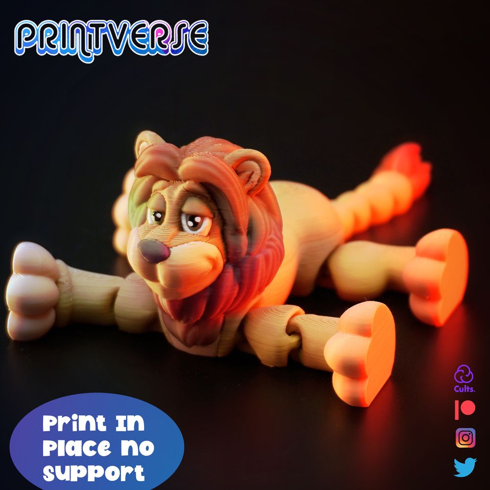 图片[3]-狮子-3D合纵社-3D打印模型STL格式3mf格式免费下载！