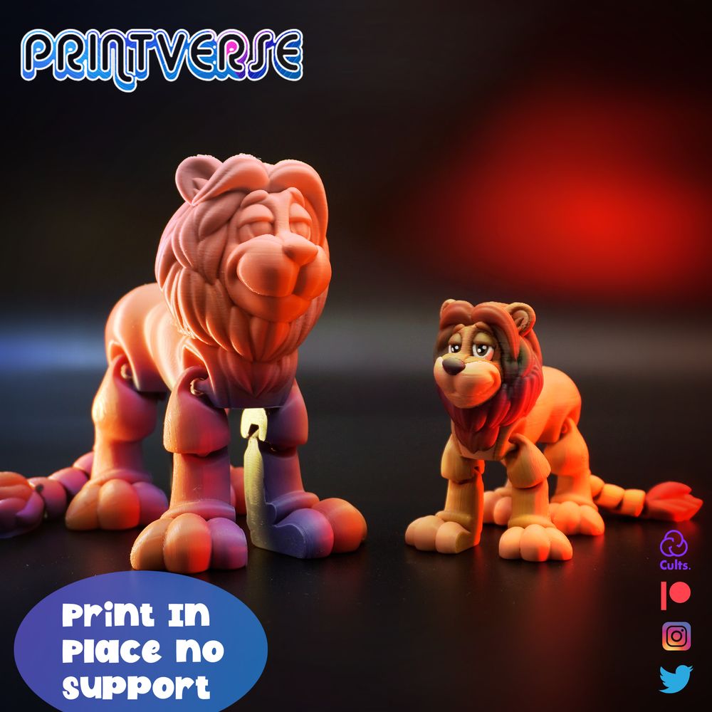 图片[2]-狮子-3D合纵社-3D打印模型STL格式3mf格式免费下载！