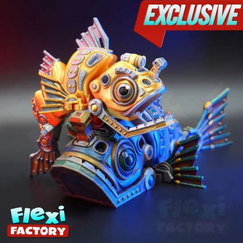 赛博鱼-3D合纵社-3D打印模型STL格式3mf格式免费下载！