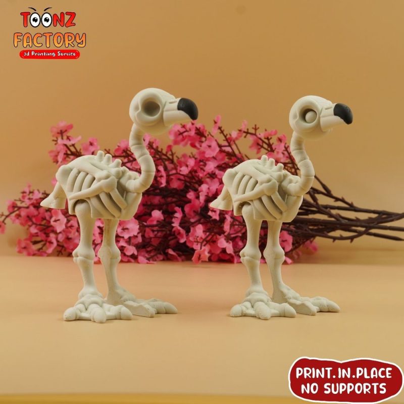 骨架火烈鸟-3D合纵社-3D打印模型STL格式3mf格式免费下载！