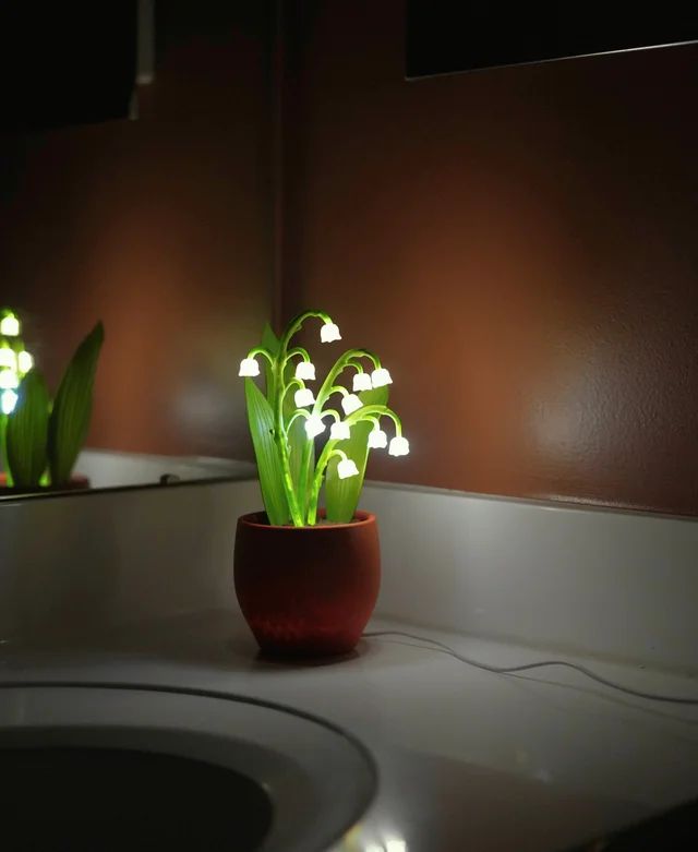 图片[2]-铃兰夜灯-3D合纵社-3D打印模型STL格式3mf格式免费下载！