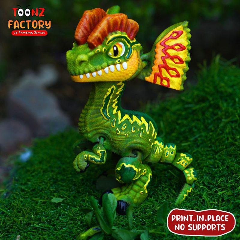 双嵴龙-3D合纵社-3D打印模型STL格式3mf格式免费下载！