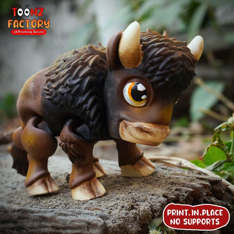 美洲水牛-3D合纵社-3D打印模型STL格式3mf格式免费下载！