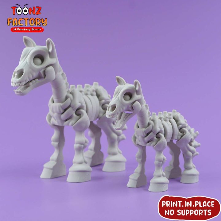 骨架马-3D合纵社-3D打印模型STL格式3mf格式免费下载！