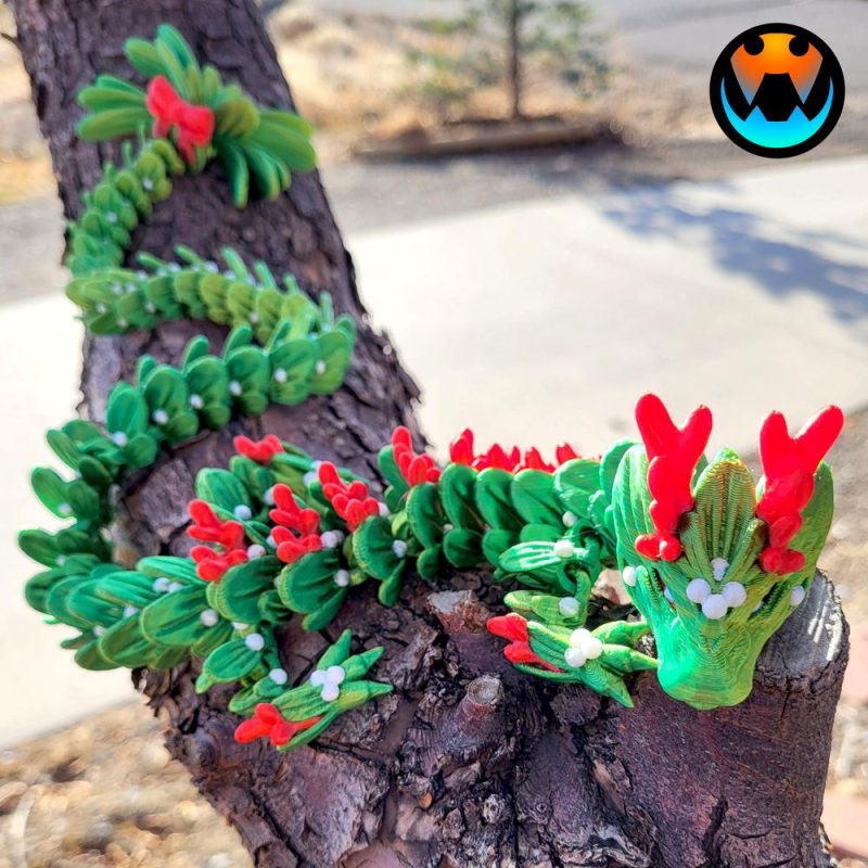 槲寄生龙-3D合纵社-3D打印模型STL格式3mf格式免费下载!