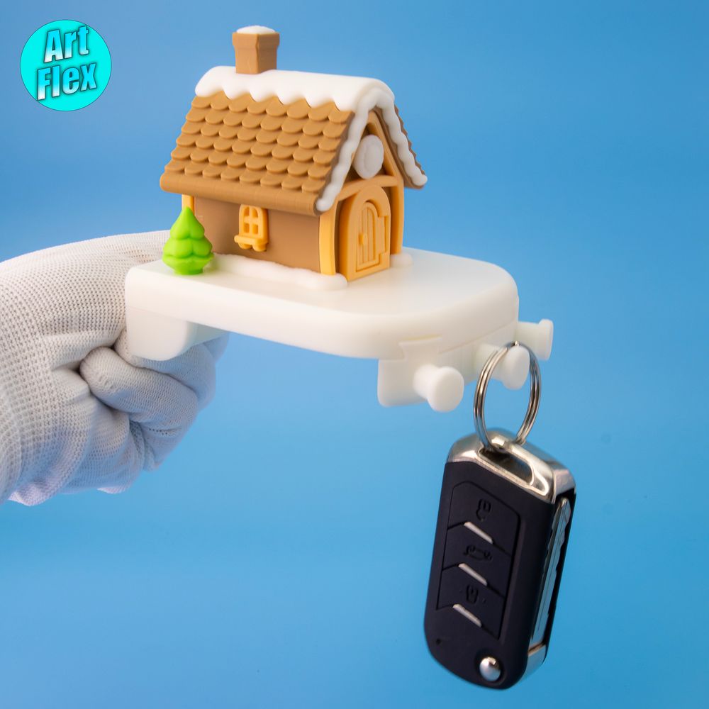 图片[4]-姜饼屋钥匙架-3D合纵社-3D打印模型STL格式3mf格式免费下载！