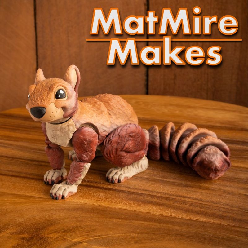 松鼠-3D合纵社-3D打印模型STL格式3mf格式免费下载!