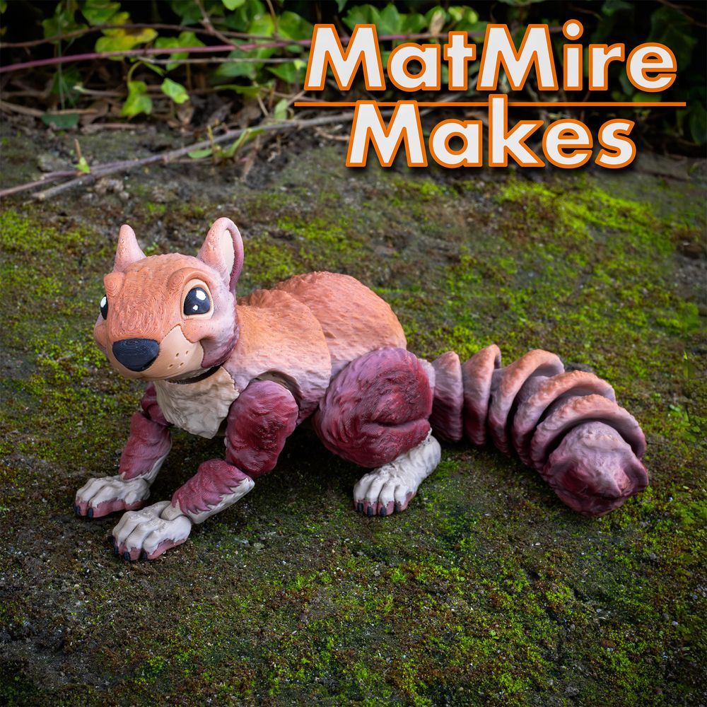 图片[3]-MatMire Makes NO:040 松鼠造型 含圣诞帽版本-3D合纵社-3D打印模型STL格式3mf格式免费下载！