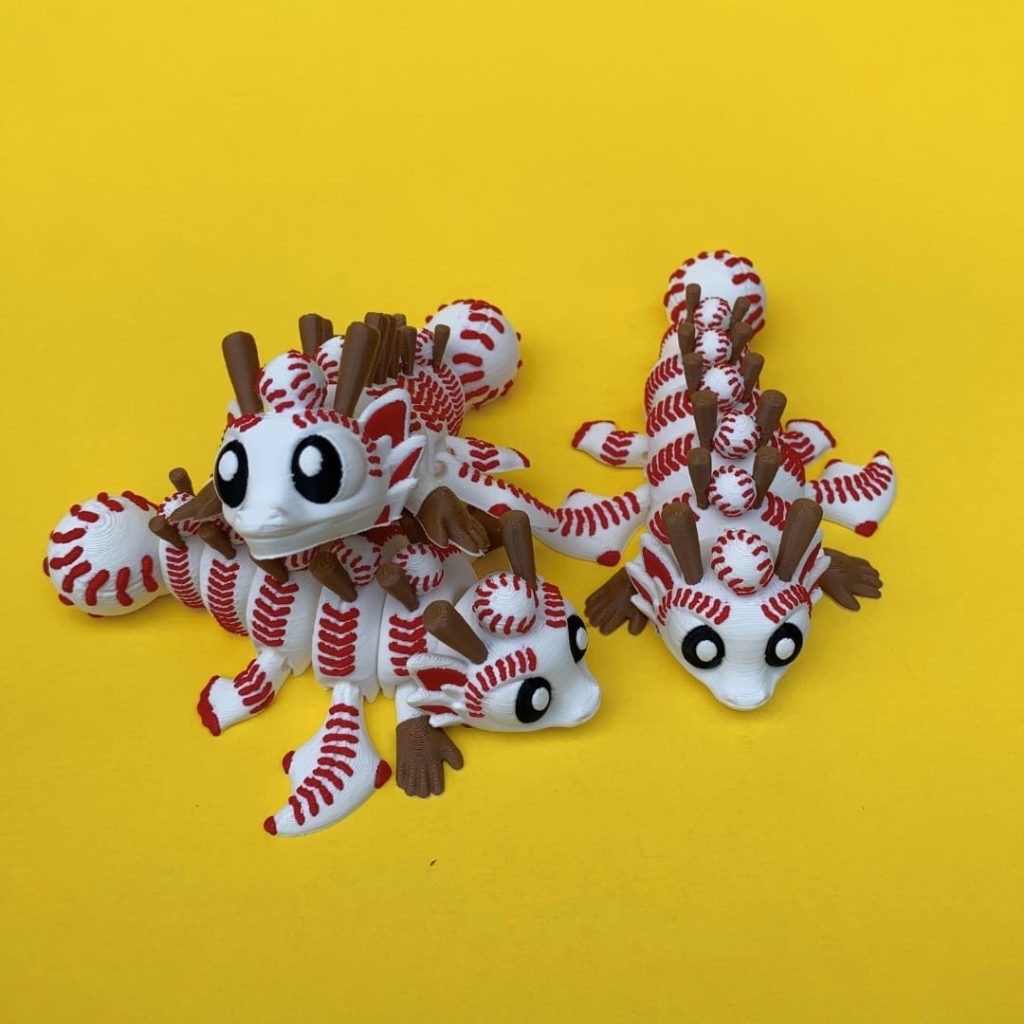 棒球龙、蛋-3D合纵社-3D打印模型STL格式3mf格式免费下载！