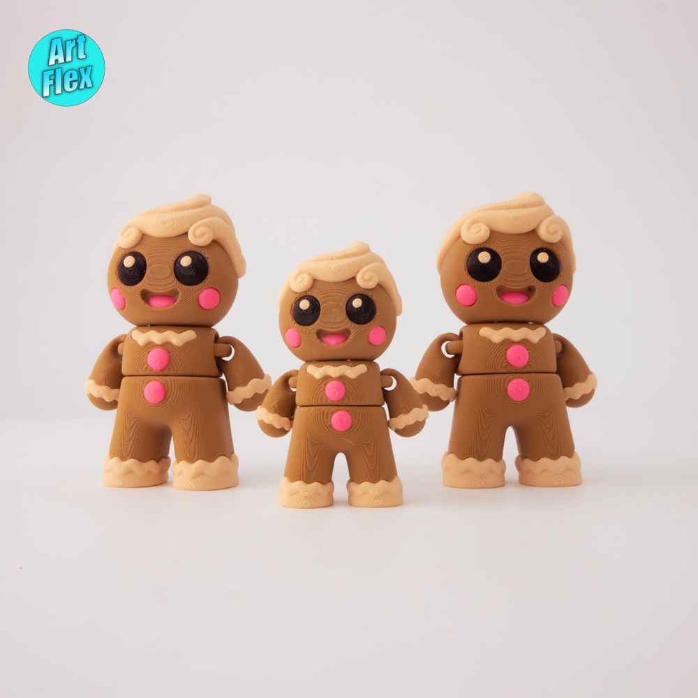 可动姜饼人-3D合纵社-3D打印模型STL格式3mf格式免费下载！