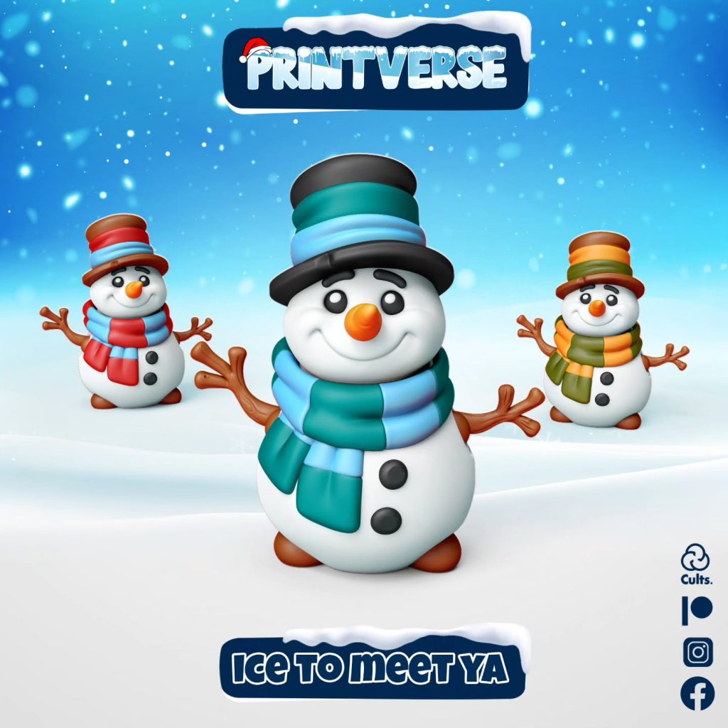 雪人-3D合纵社-3D打印模型STL格式3mf格式免费下载！