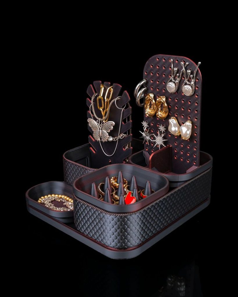 珠宝和化妆品收纳盒-3D合纵社-3D打印模型STL格式3mf格式免费下载！