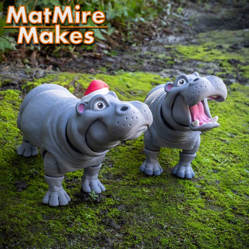 图片[3]-MatMire Makes NO:041 河马-3D合纵社-3D打印模型STL格式3mf格式免费下载！