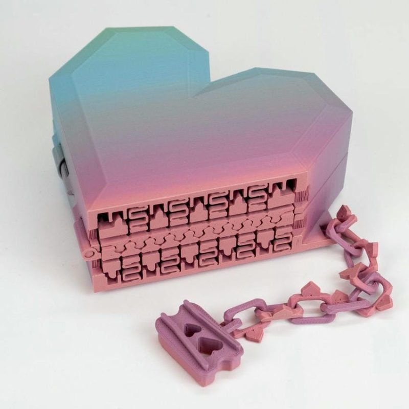 拉链心形盒-3D合纵社-3D打印模型STL格式3mf格式免费下载！