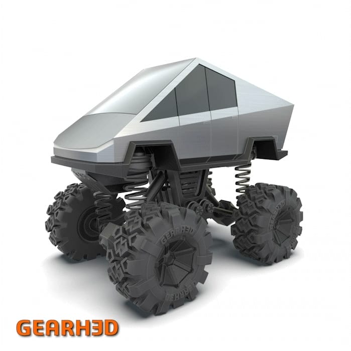 未来感卡通赛博卡车模型-3D合纵社-3D打印模型STL格式3mf格式免费下载！