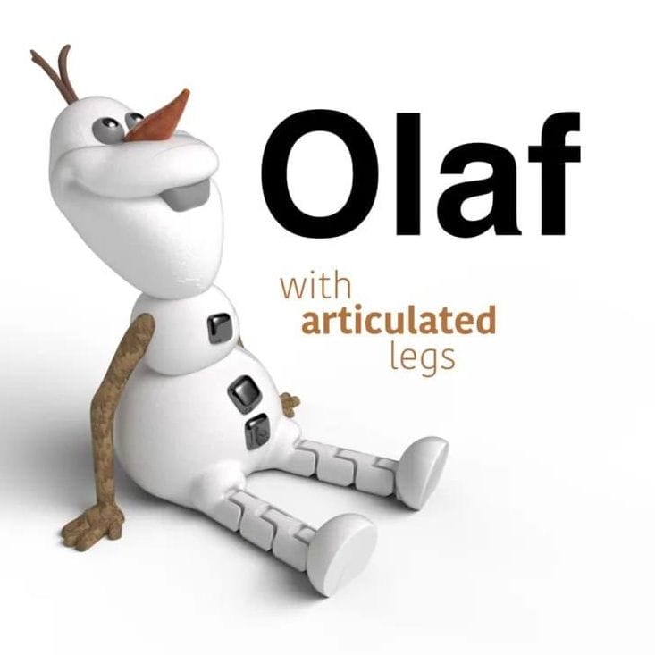 图片[2]-可爱奥拉夫雪人模型摆件-3D合纵社-3D打印模型STL格式3mf格式免费下载！