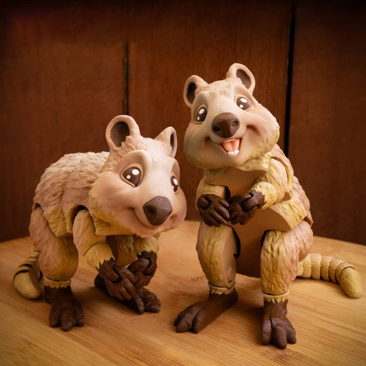 MatMire Makes NO:022 短尾矮袋鼠 小松鼠-3D合纵社-3D打印模型STL格式3mf格式免费下载！