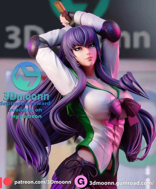 毒岛冴子-3D合纵社-3D打印模型STL格式3mf格式免费下载！