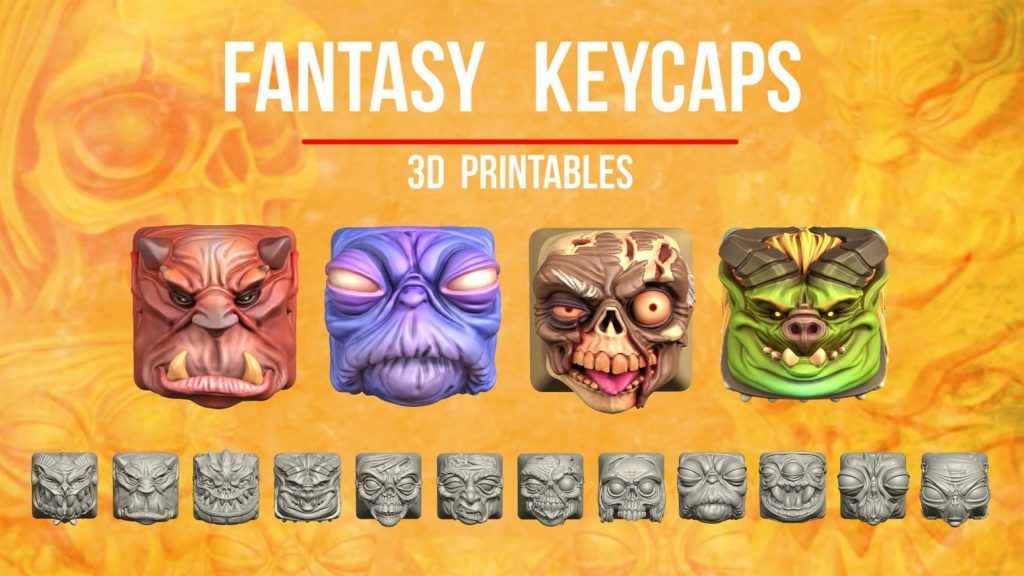 奇幻键帽-3D合纵社-3D打印模型STL格式3mf格式免费下载！