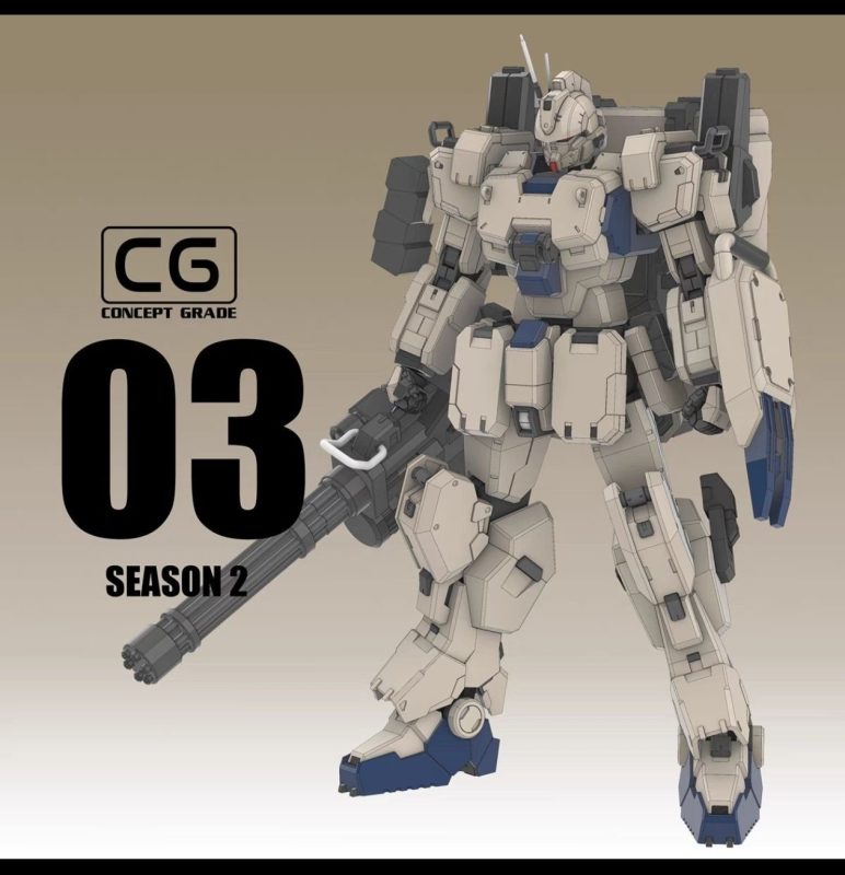 机动战士高达CG03_EZ8高达(CG03)-3D合纵社-3D打印模型STL格式3mf格式免费下载！