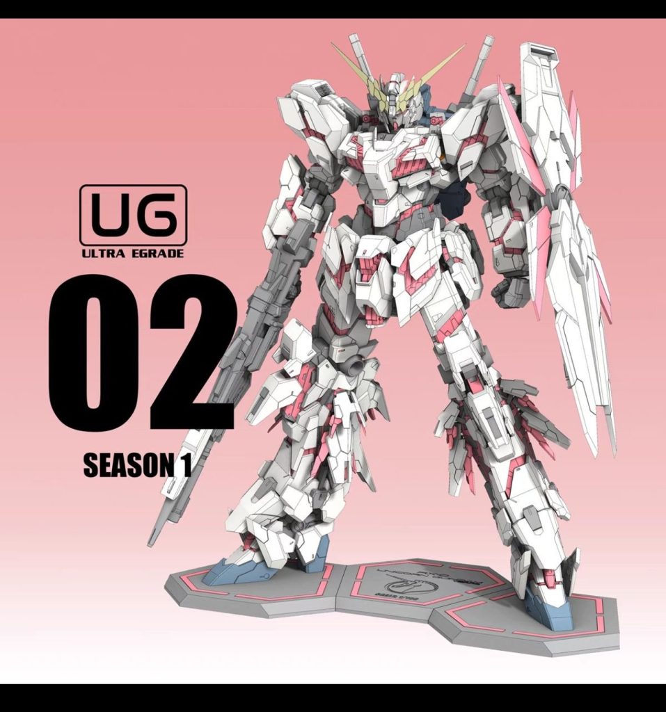 机动战士高达Gundam独角兽高达(UG02)-3D合纵社-3D打印模型STL格式3mf格式免费下载！