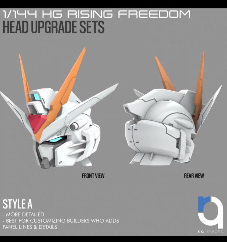 机动战士高达HG自由高达 – 头雕-3D合纵社-3D打印模型STL格式3mf格式免费下载！