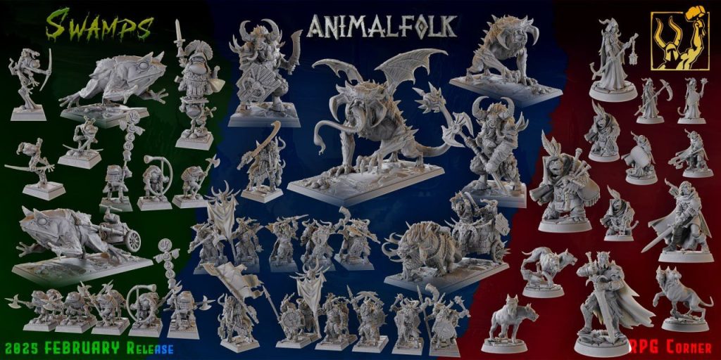 图片[3]-泰坦锻造 动物族裔与沼泽-3D合纵社-3D打印模型STL格式3mf格式免费下载！