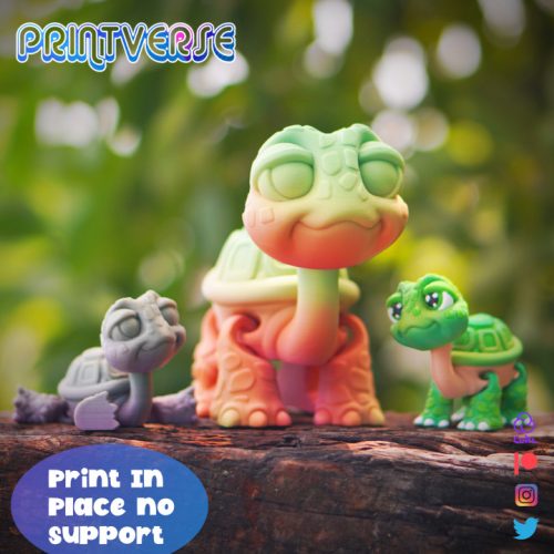Printverse 乌龟-3D合纵社-3D打印模型STL格式3mf格式免费下载！