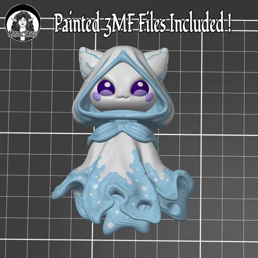 图片[2]-漂浮幽灵 Fantasma flotante-3D合纵社-3D打印模型STL格式3mf格式免费下载！